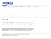 Tablet Screenshot of brightpathcapitalpartners.com